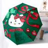 1pc Christmas Hello Kitty Decorations Umbrella with Plastic Handle,Suitable for All Seasons Home Travel Outdoor UmbrellaSanlio273