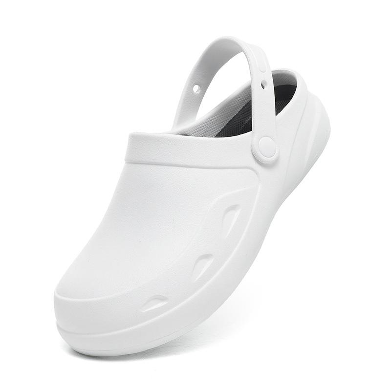 

Мужские поварские туфли нескользящие, водонепроницаемые и маслостойкие, кухонная рабочая обувь износостойкая, дышащая и легкая, туфли с большим носком на одной педали весна 46/47