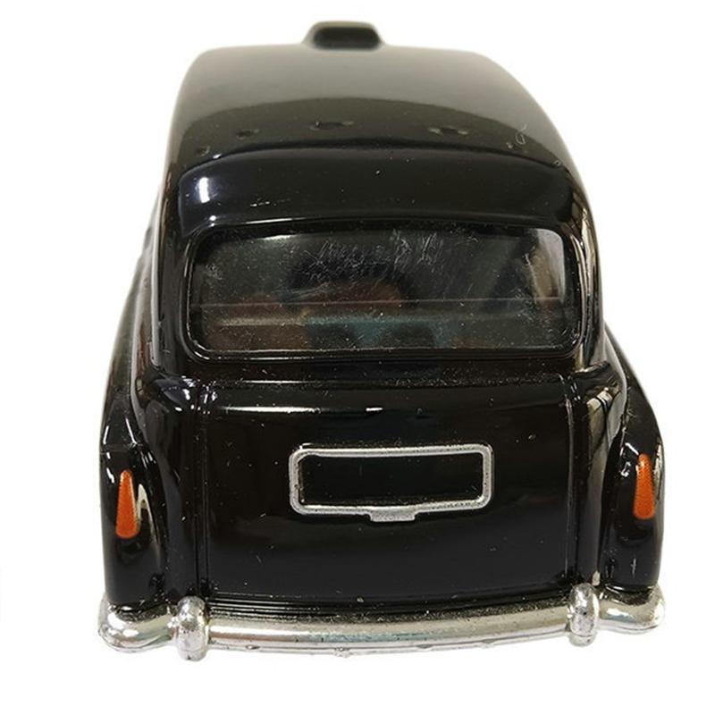 1:32 Alloy Diecast Vintage London-Taxi Car Model Doors Open Classic Pull Back Miniature Vehicle Replica For Collection Gift