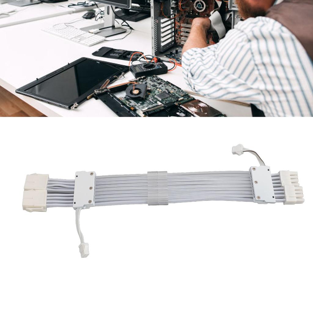 RGB PSU Cables ARGB GPU Power Supply Cable 2x8 Pin Extension Cable Kit 5V 3Pin Synchronized for PC Chassis