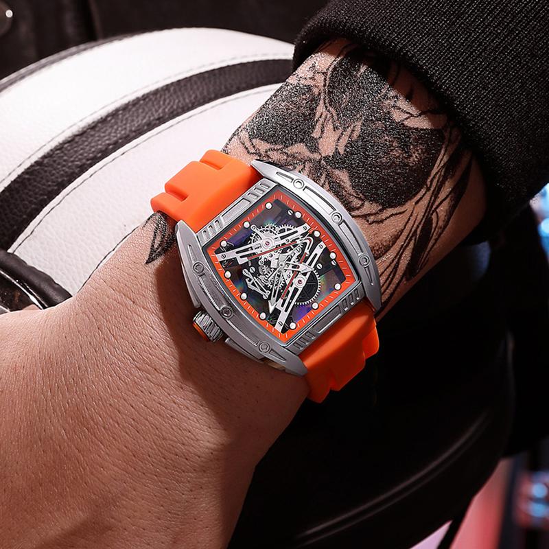 UTHAI BK136 Fashionable Man Watch Hollow Creative Design Waterproof Luminous Quartz Watch Sports Clock Gift Watches for Man