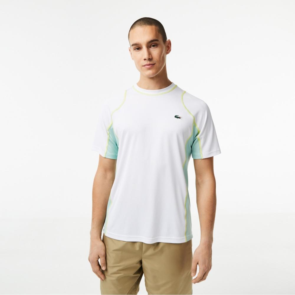 

LACOSTE Мужская футболка с коротким рукавом в тон сбоку TH519853G AWC