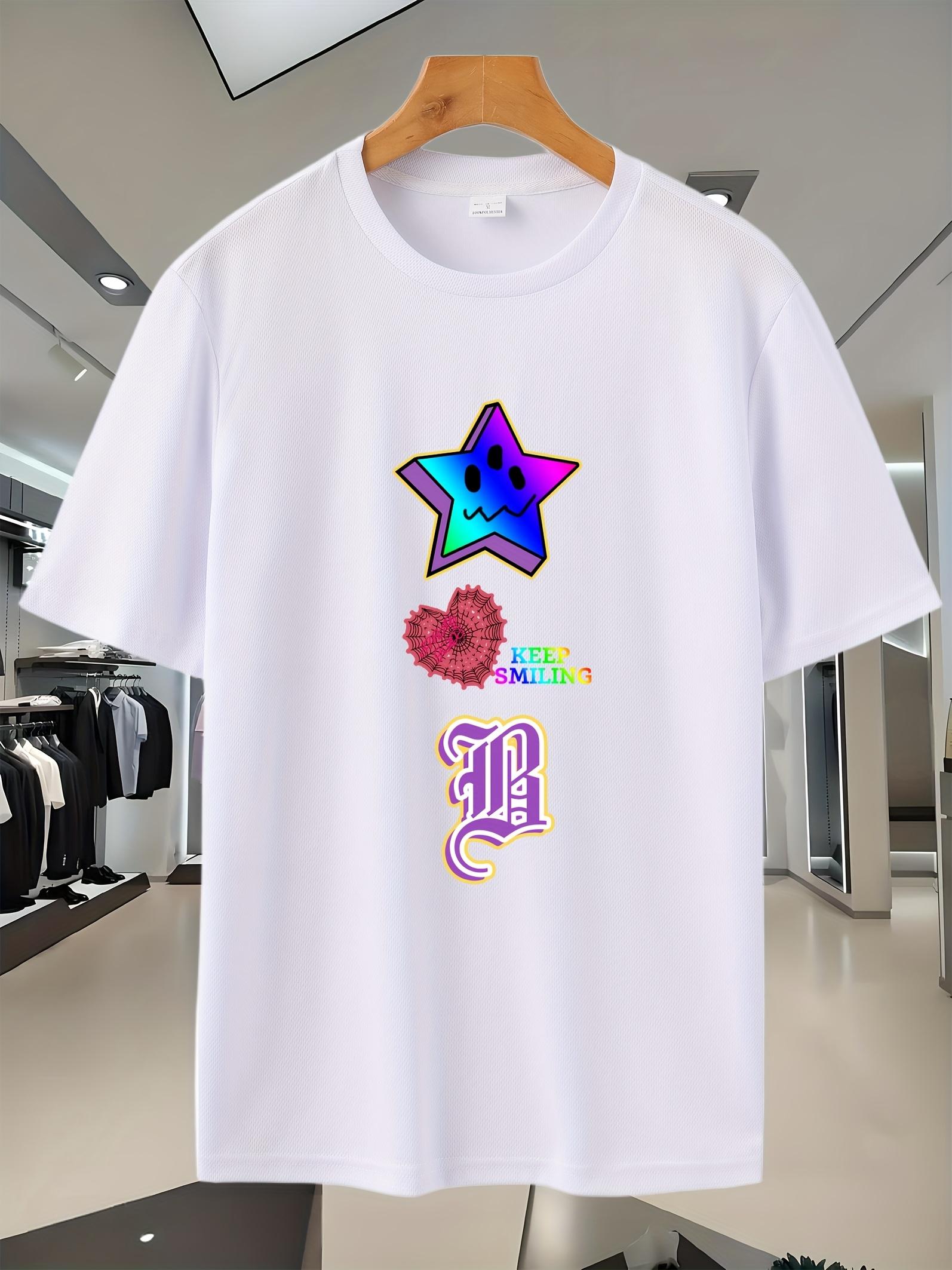 2025 New Casual Short Sleeve T-shirt - Breathable Mesh Fabric M