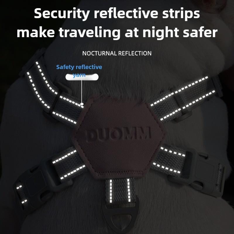 Dog Harness Leash Set Adjustable No-Pull Pet Harness for Small Medium Dogs Comfortable Reflective Breathable Chest Back for Pets