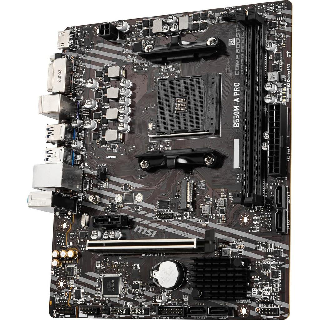 MSI B550M-A PRO Micro-ATX Mainboard AMD B550 Chipsatz Sockel AM4 Ryzen DDR4 M.2 Gen4 MB6990