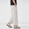 Summer New Lyocell Breathable Sweat-absorbing Nine-point Pants Men's Daily Commuting Loose Wide-leg Straight Casual Pants