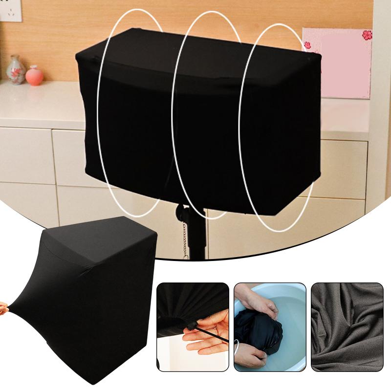 Black Elastic Speaker Dust Cover All-Inclusive Protective Case For Computer Audio Equipment Multimedia Metal Audio Protect Cover