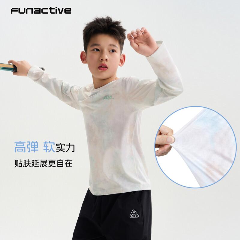 FUN ACTIVE Boys' Lightweight Long-Sleeve Athletic T-Shirt