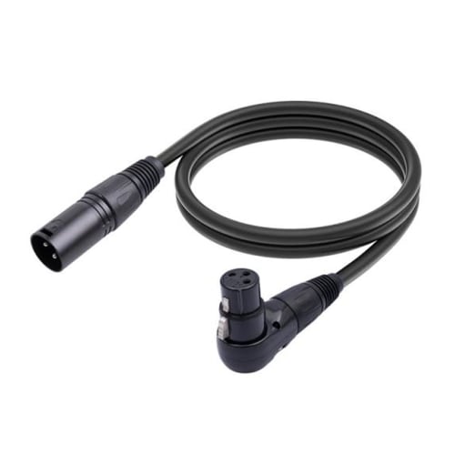 Right-Angle XLR to Straight XLR Cable, Wide Compatibility, Stable Connection, XLR Adapter Cable for Recording Rooms (1.8m/5.9ft)