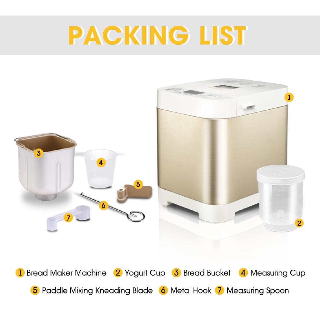 450W Automatic Intelligent Bread Baking Multifunction Bread Maker Home Diy Yogurt Maker Machine Household Cooking Tools