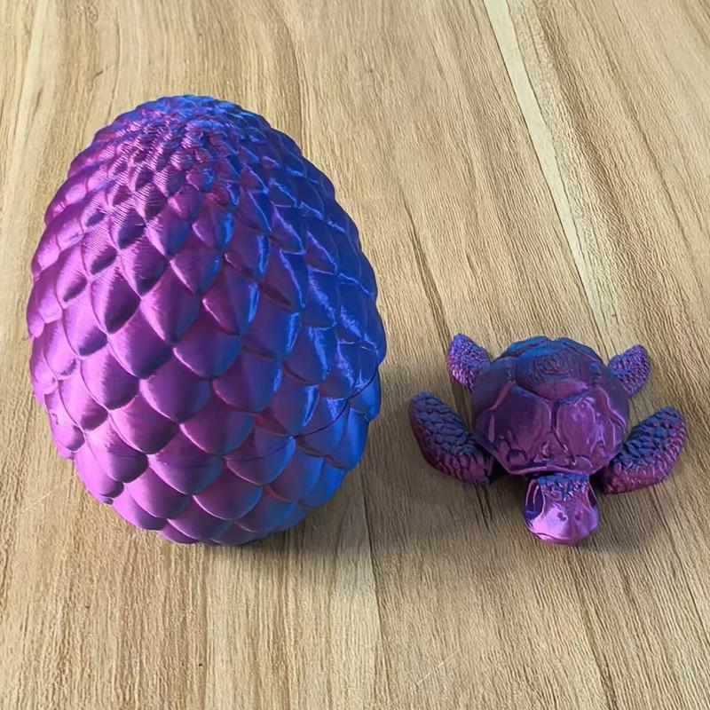 3D-gedruckte Schildkröten-Dekoration, Ornament, bunt, entzückend, PLA-Material, Kunstfigurine für Schlafzimmer, Schreibtischdekoration