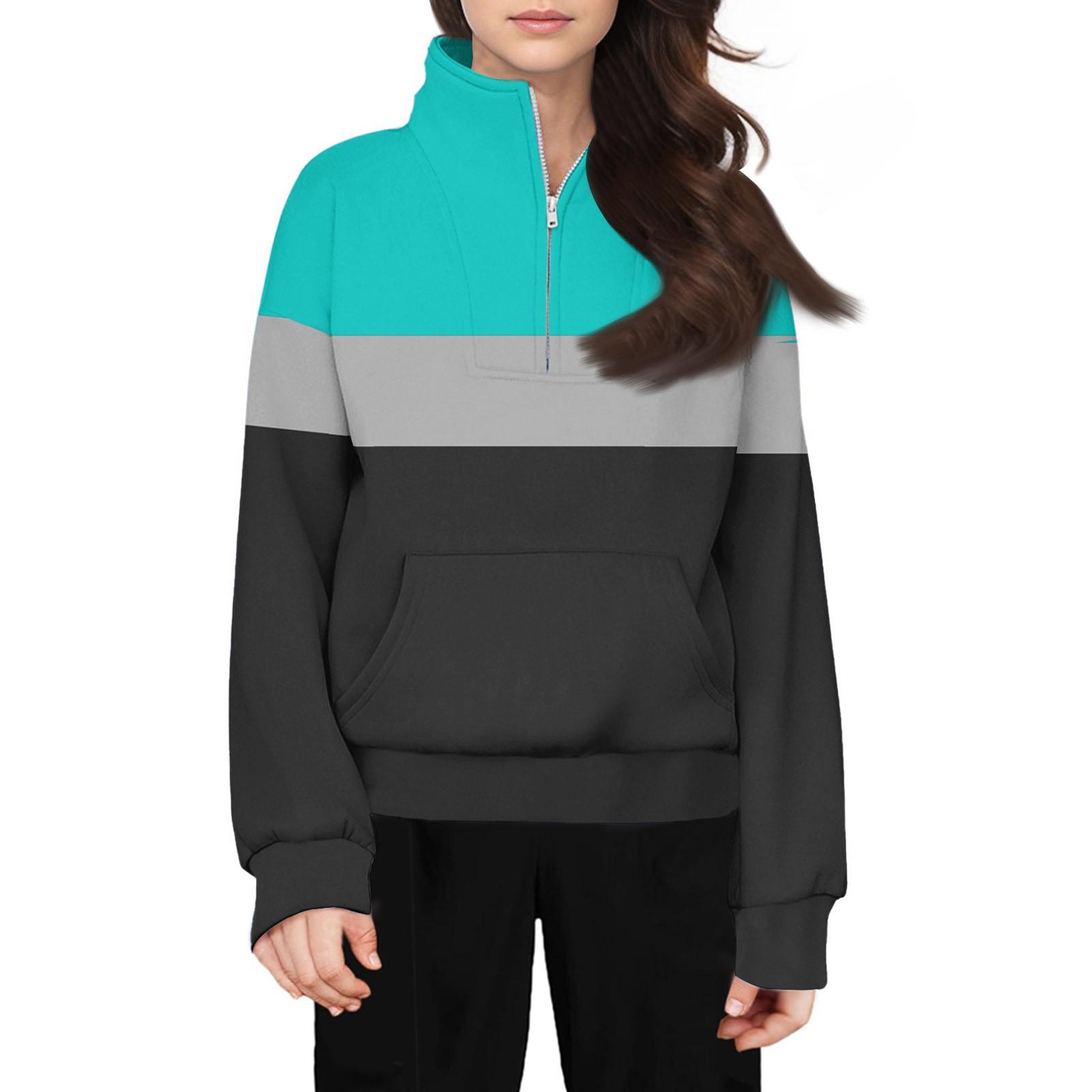 Толстовка с застежкой-молнией для девочек, свитер с застежкой-молнией, толстовки, осенняя одежда 120 армия зеленый