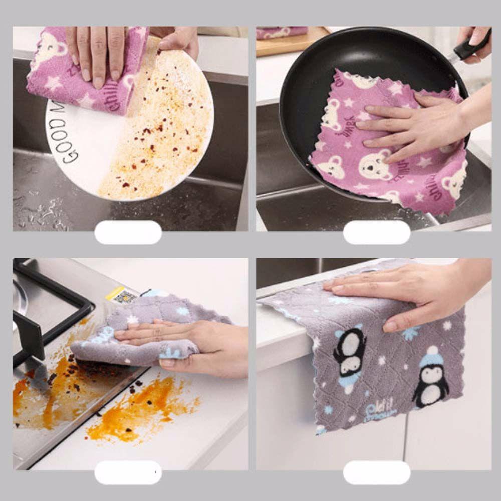 Efficient Microfiber Household Super Absorbent Wash Cloth Cleaning Cloth Wiping Rag Dish Towel