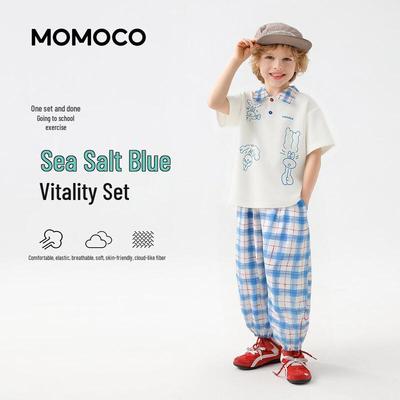 MOMOCO Boys' Stylish Summer Tank Top and Shorts Set