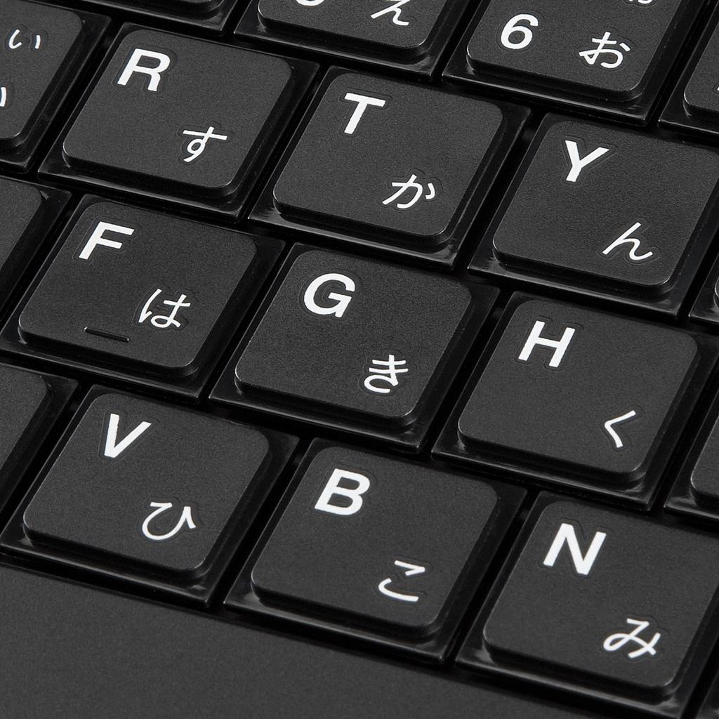 Sanwa Supply Wired Slim Silent USB A Japanese Keyboard, Keys, Connection, 102-Key Layout, Scissor-Switch Type, SKB-SL19BK