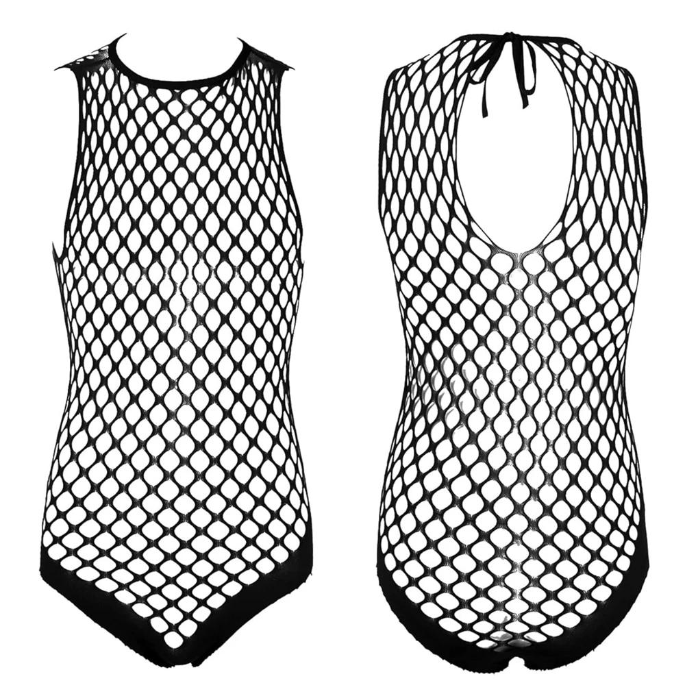 Gay Bodystocking Man Fetish Body Suits Men's Boyfriend Gifts Sexy Underwear Fishnet Lingerie Sissy Male Erotic Nightwear