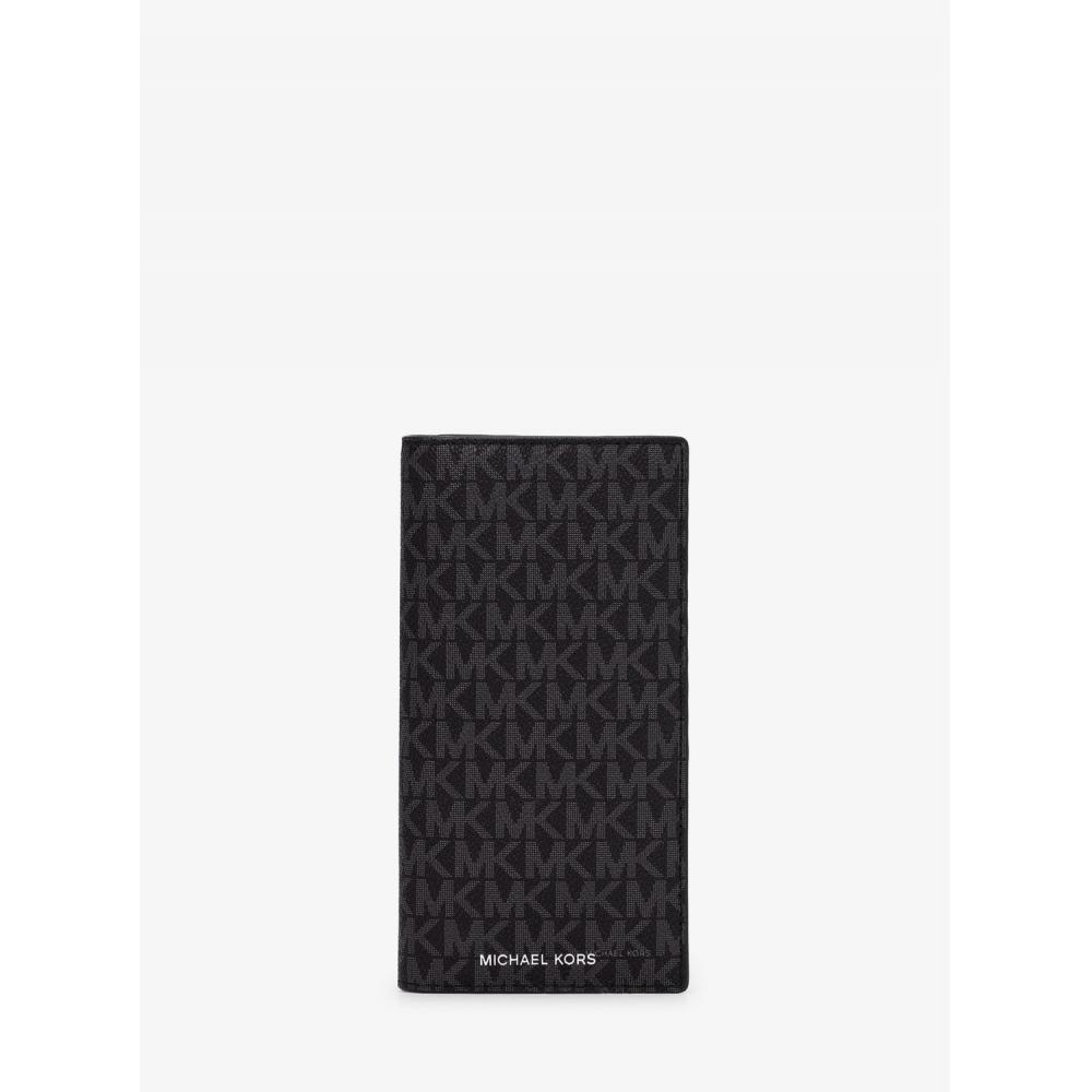 

Michael Kors Cooper Flap Wallet Large Mk Signature 36s5lcom2b1 Black F