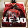 AC Milan Print FlAannel Blanket, High quality Comfortable for All Seasons, Home Decor, Warmth and Comfort
