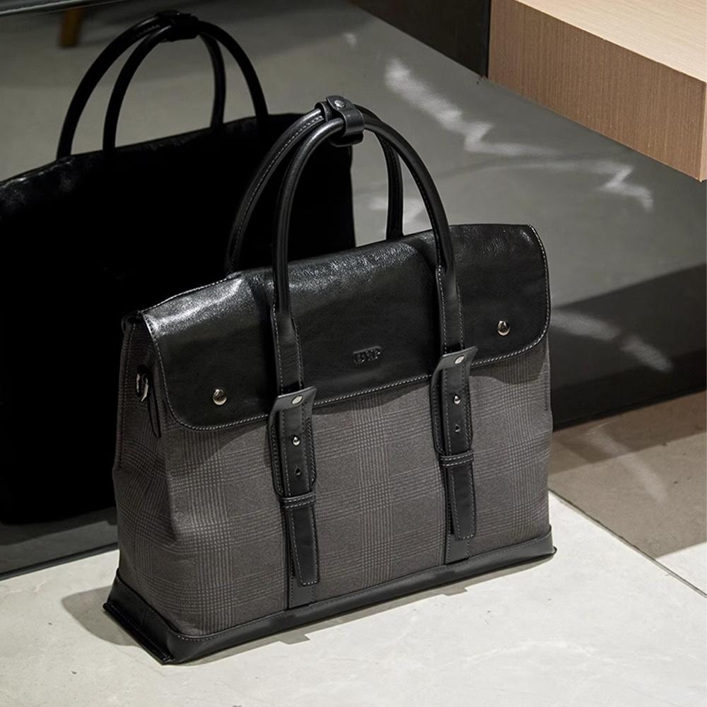 Bvp Bvp Genuine Cowhide Men'S Luxury Briefcase T1068 Black