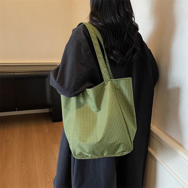 Plaid Shoulder Bag Women's Large Capacity Tote Bag