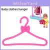 Stylish Pink Bow Clothes Hanger 30cm Height 10pcs Pack Lightweight