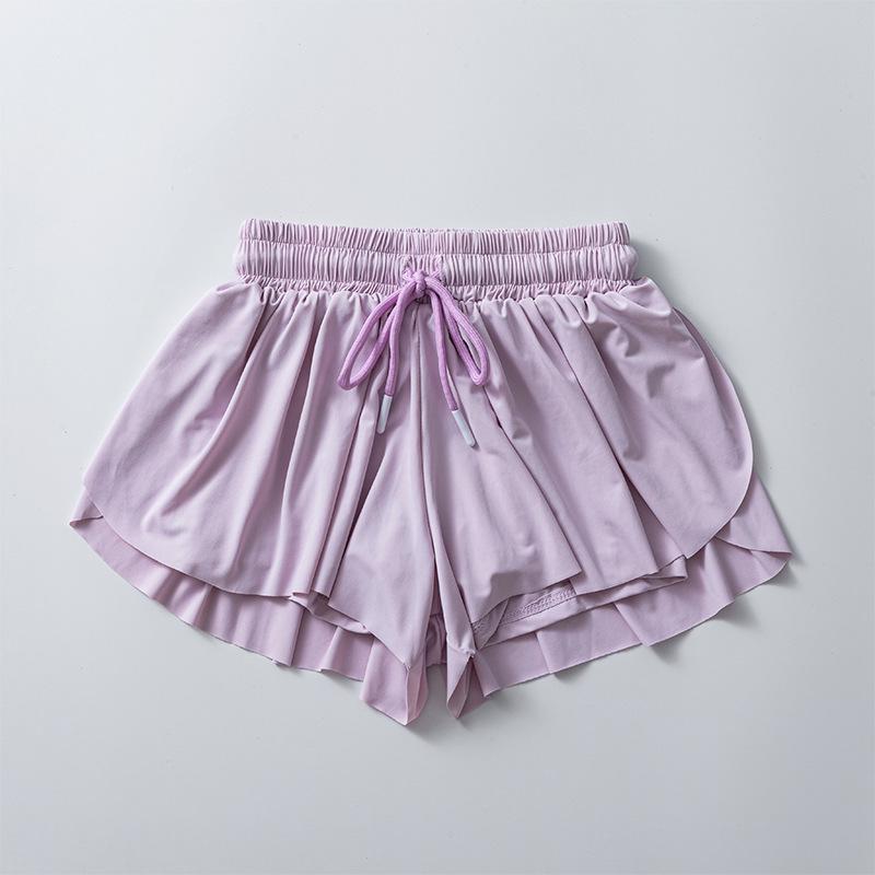 

Женская быстросохнущая юбка для йоги и тенниса с дышащими шортами и карманами 4/S светло-фиолетовый