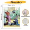 Disney Zootopia Nick Judy Paint By Number Kit Number Drawing Canvas DIY Picture Home Decor Wall Art Craft Painting For Adult Decor