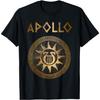 Agema Apparel Unisex-Adults Apollo Greek God Ancient Lyre T-Shirt Black Small Classic Fit Crew Neck Short Sleeve