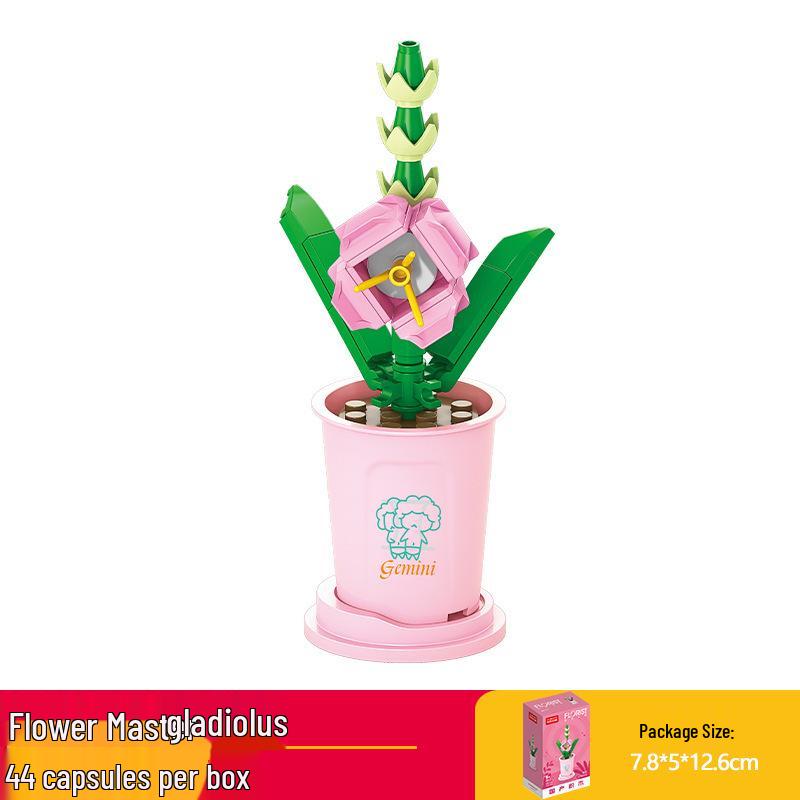 Lele Brothers Flower Building Blocks: Children's Educational Toy - Eternal Flower Jigsaw Puzzle