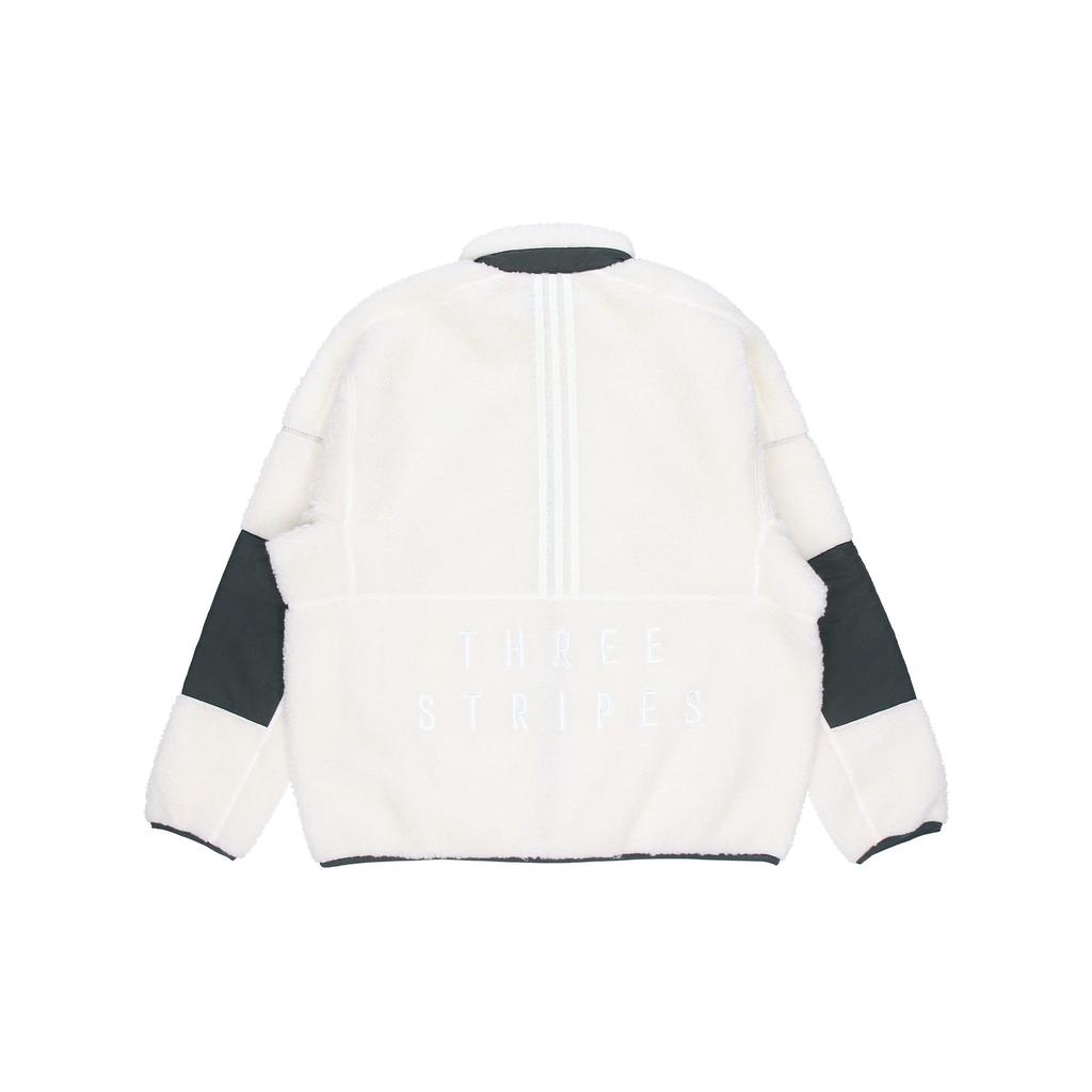 adidas Velvet Jackets Men's White Stand Collar Thickened ED1922