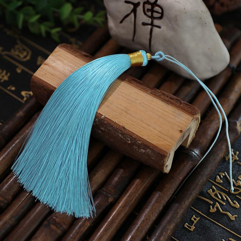 Tassel 13Cm Double Pull Circle Around Gold Thread Tassel, Polyester Tassel Ears, Fan Pendant Pendant Tassel Accessories, Tassel