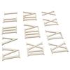 12Pcs Wooden Roman Numerals DIY Clock Numbers Wood Craft Hand Made Decorations 7CM