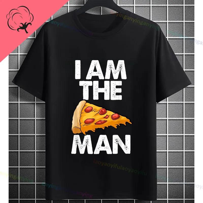 Funny Unisexs Pretend Im A Pizza Graphic Tshirt Fashion Casual Oneck Shortsleev Pure Cotton Humorous Tee Allseason Wear