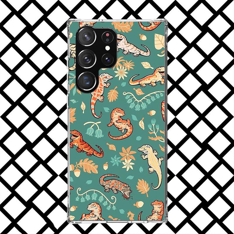 Lizards Geckos Phone Case for Samsung Galaxy S26 S25 Edge S24 S23 Ultra S22 Plus S21 FE S20 + Soft Cover Print Fundas Galaxy S25