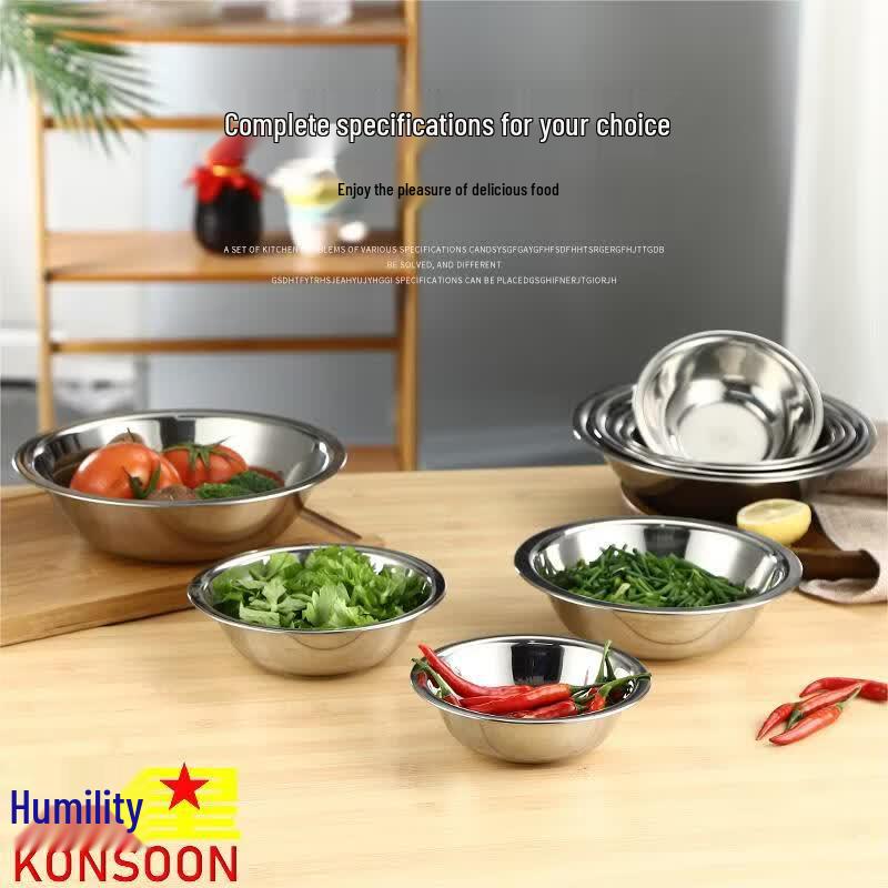 Qianxing Stainless Steel 12cm Prep Bowls - 10-pack
