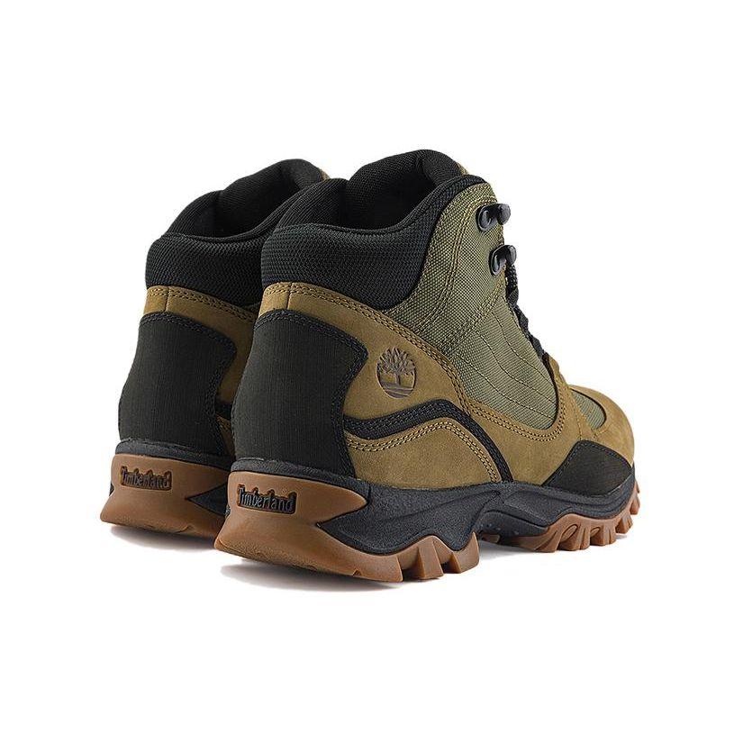 Timberland Comfortable Versatile Slip-Resistant Durable Mid-Top Outdoor Functional Shoes Men Shoes Olive-Green A6BNN