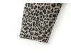 Damen Schickes Langarm-Top & Leopard Minirock Set