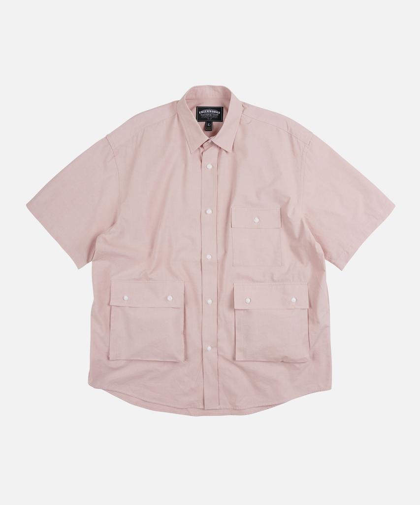 FRIZMWORKS Washed Triple Pocket Half Shirt _ Indian Pink
