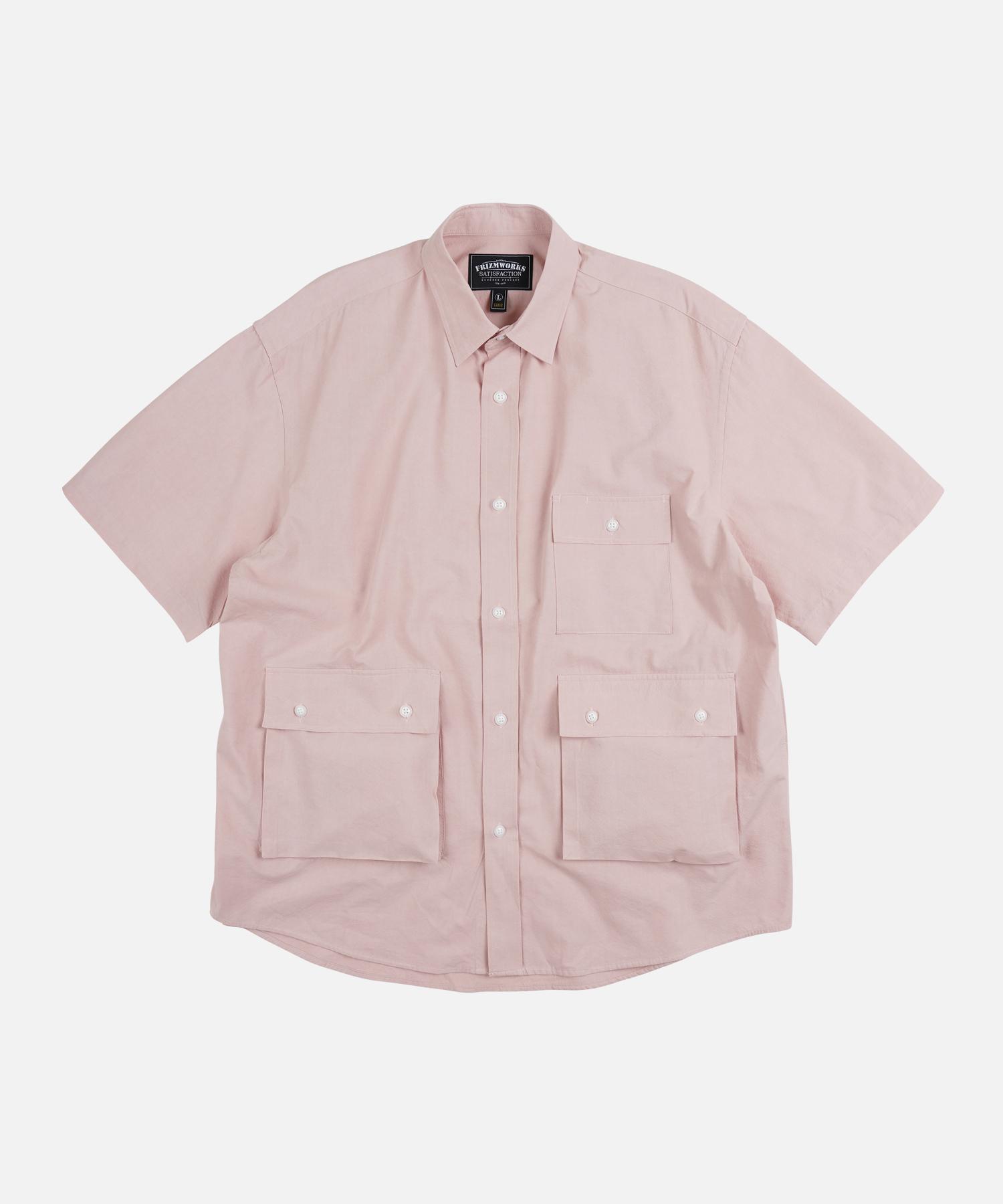 Prism Works Washed Triple Pocket Half Shirt _ Indian Pink Indian Pink/Xl