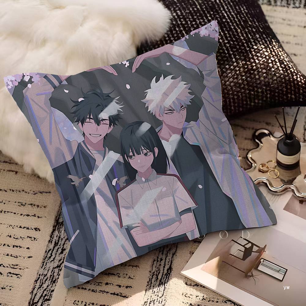 Link Click Anime Cushion Cover Polyester Sofa Cushions Decorative Throw Pillows Home Decoration Pillowcover