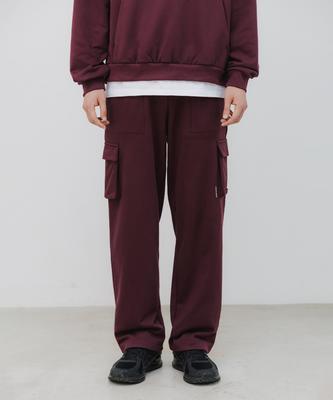 BAKKEN Fatigue Cargo Wide Training Pants Bk8907_Wine