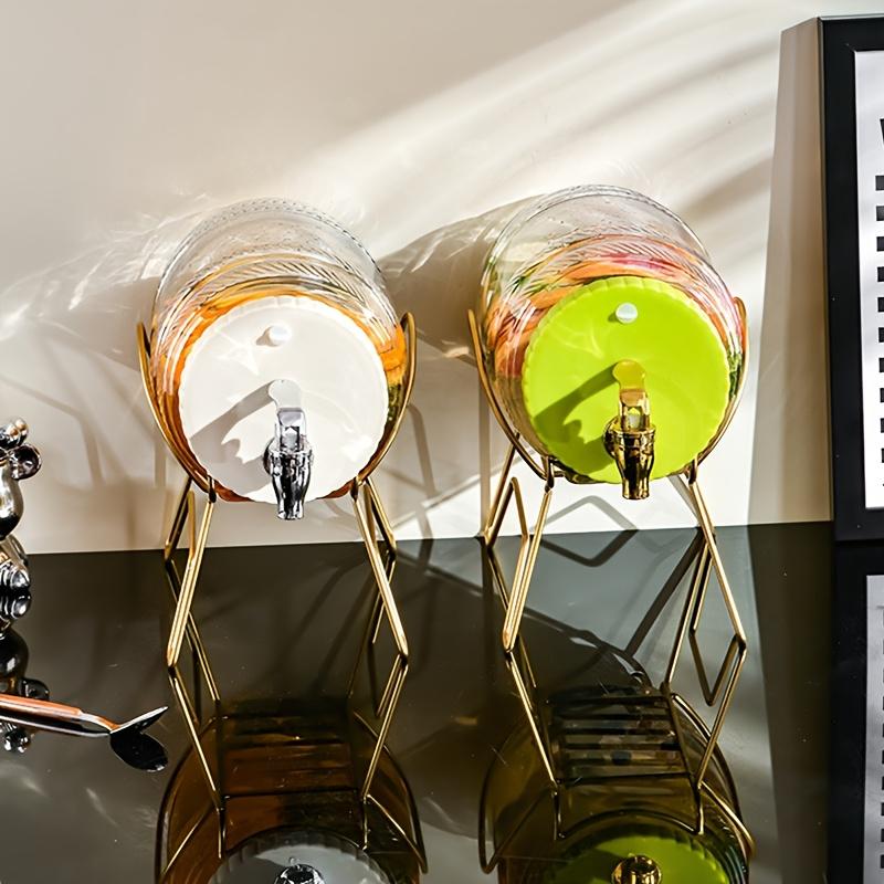 Drink Barrels with a Tap And Stand, Tea Barrels, Fruit Tea Barrels, DIY Homemade Cold Water Buckets, Cool Water Jugs, Suitable for Restaurants