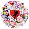 50pcs Graffiti Dance Stickers Dancing Decals for DIY Decor Phone Laptop Scrapbook Stationery Water Bottle Guitar
