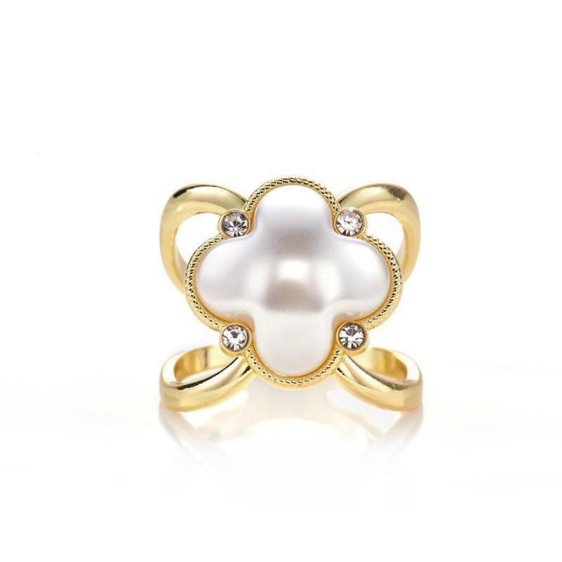 2023 Silk Scarf Buckle Small Square Belt Clothes Shirt Ribbon Knot Ring Pearl Water Diamond Accessories золотистый
