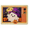 Decorative Hat Pin Retro TV Brooch for Halloween, Pumpkin Ghost Black Cat Crow Badge, Holiday Lapel Sweaters Jackets Scarves Decoration Zinc Alloy