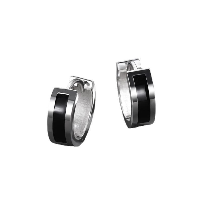 Men's Trendy Stud Earrings and Ear Hoops - European & American Hip Hop Style Ear Jewelry