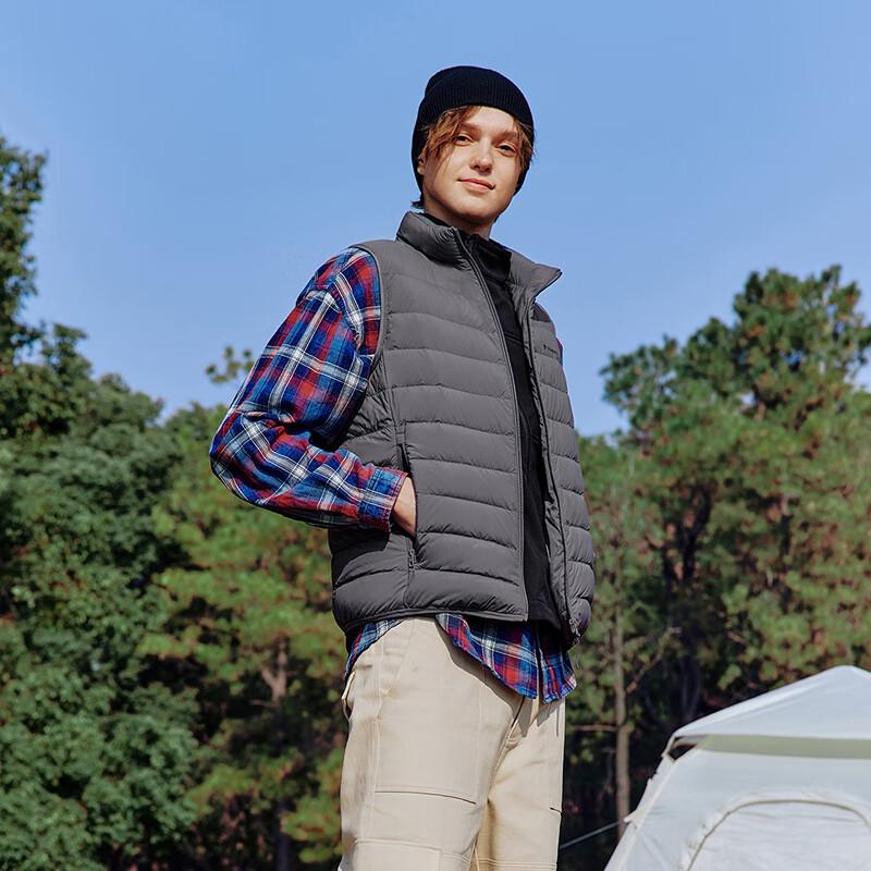 Tanboer Men's Short Stand-Collar Down Vest TA5330101A