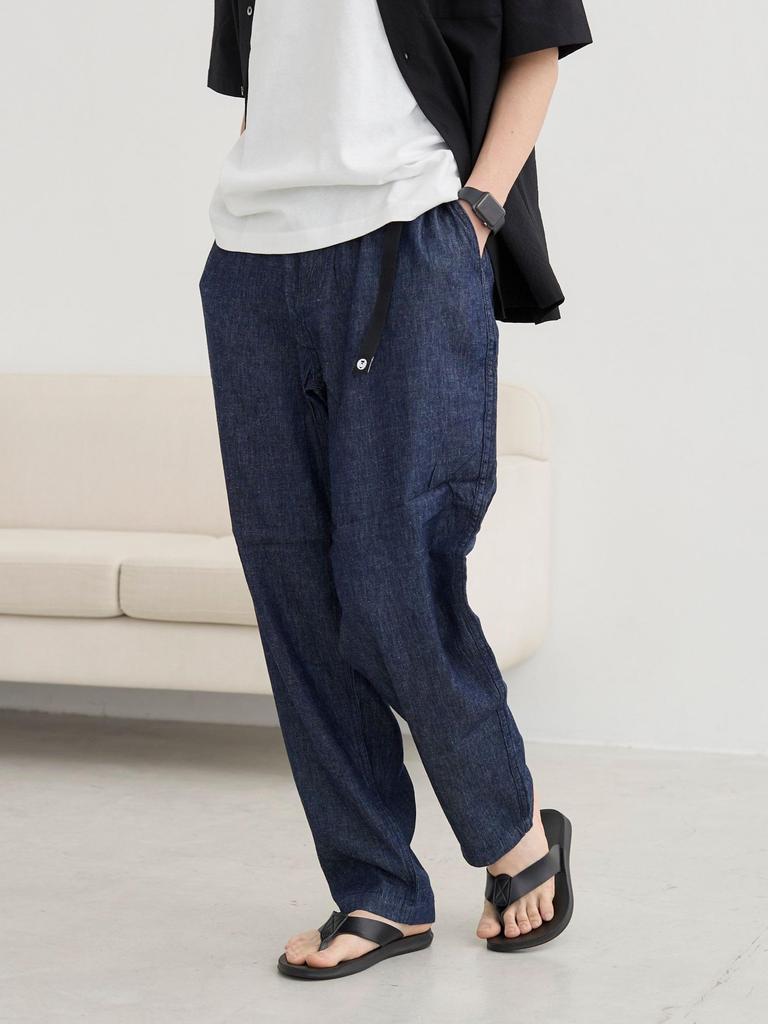 Coleman (Coleman) Cotton-Linen Denim Pants, COBALT (75), Size S (Web Exclusive), 75404030393 7530