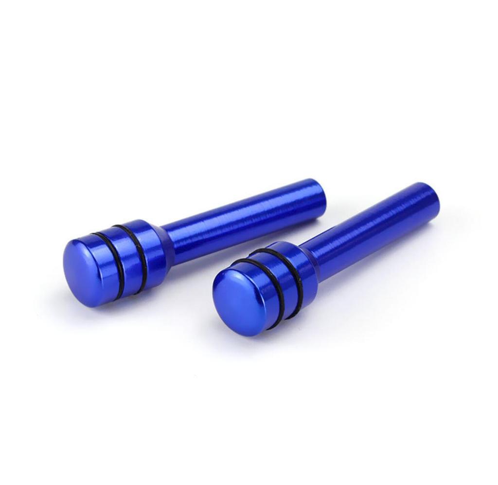 2pcs Car Door Lock Knob, Aluminum Alloy Interior Door Lock Pin, 1.9"X0.4" Door Lock Knob Button, Car Interior Accessories, Compatible