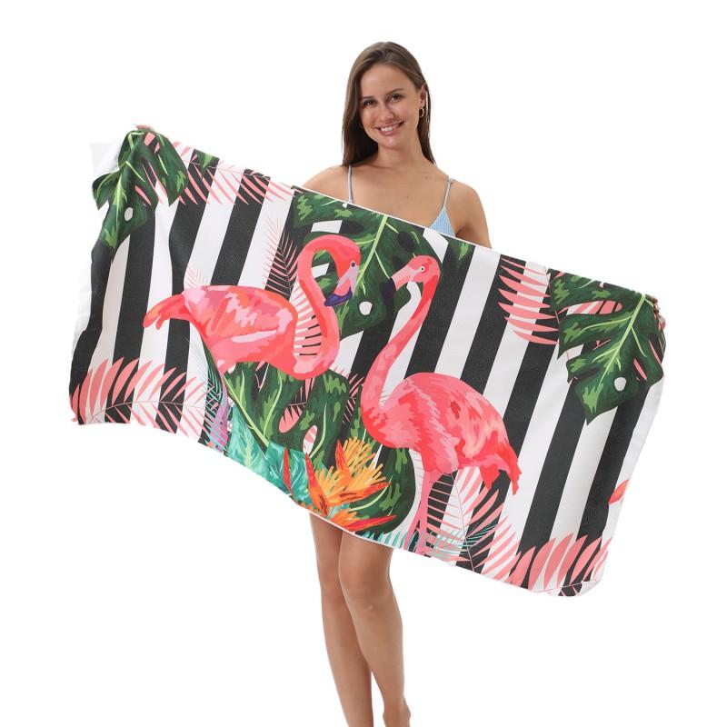 Ultra Absorbent Microfiber Beach Towel With Sea Turtle Print Quick Dry Large Size 70x140cm Pool Vacation Travel